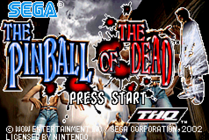 The Pinball Of The Dead Title Screen